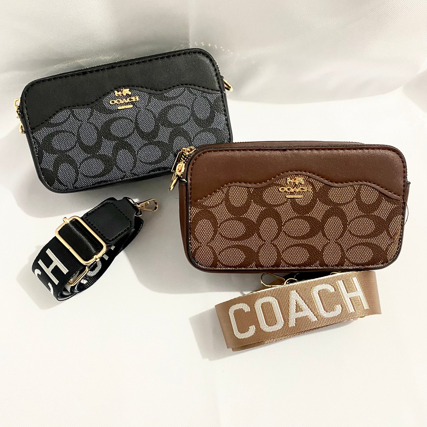 Crossbody tipo coach rectangular (Chica)