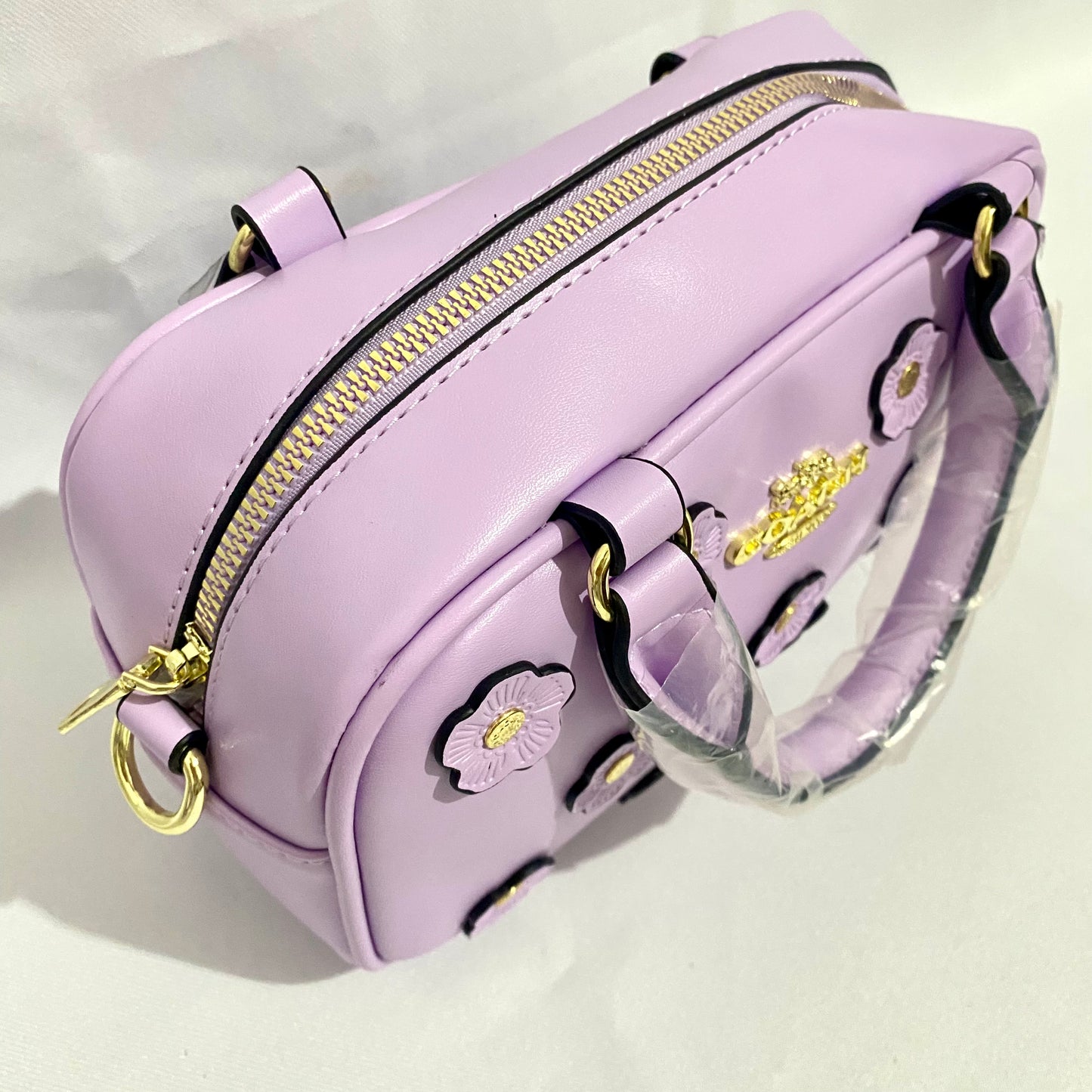 Crossbody tipo Coach, floral