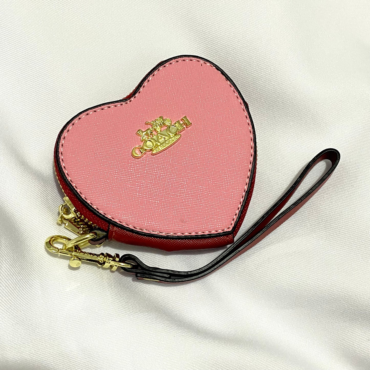 Monedero de corazón tipo Coach