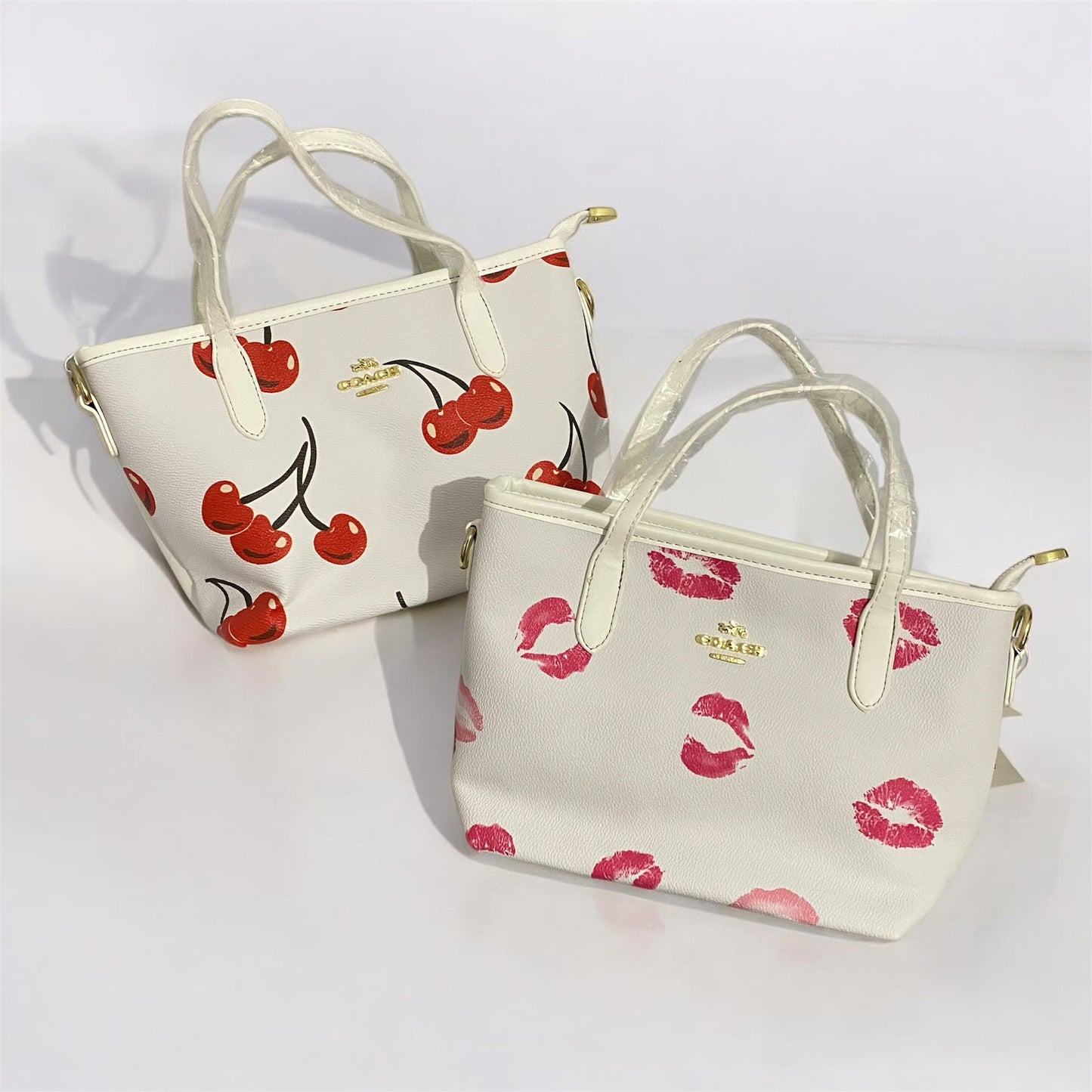 Small city, tipo Coach estampada.