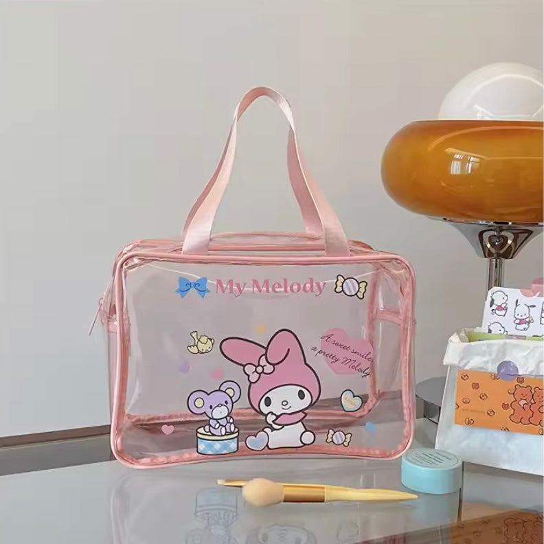 Cosmetiqueras transparentes sanrio