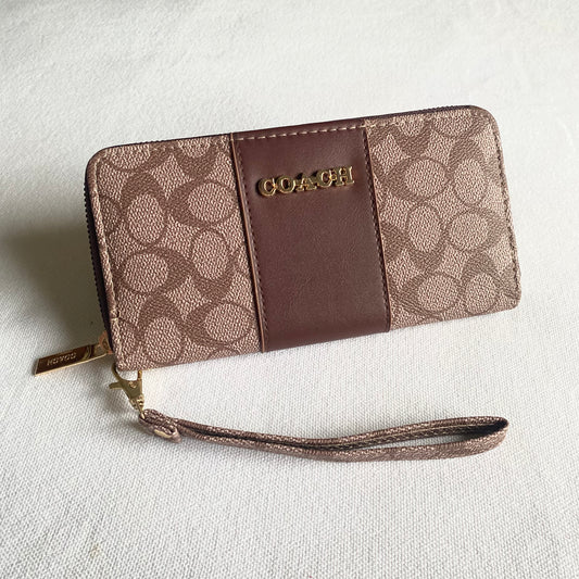 Cartera larga tipo coach
