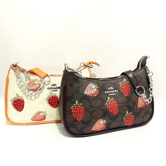 Teri estampado de fresas