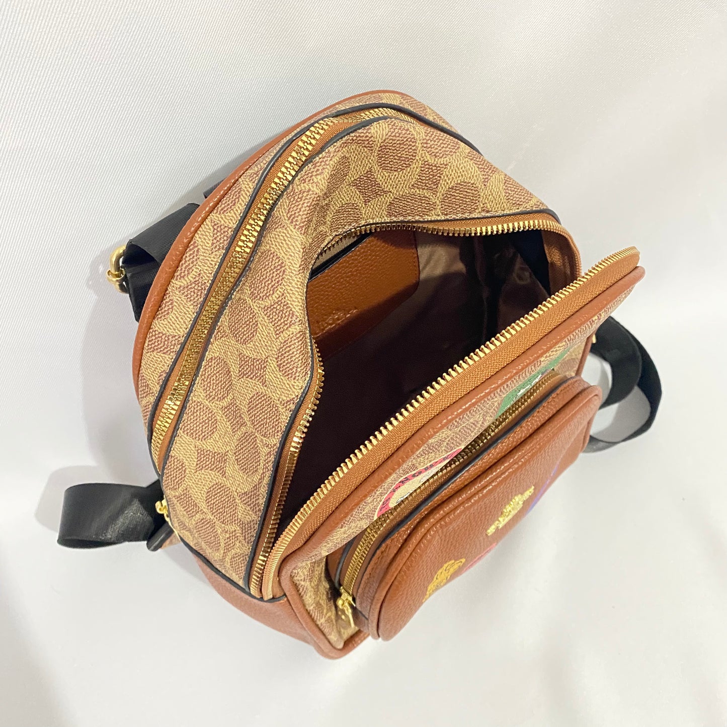 Mochila estampado de Snoopy, tipo coach