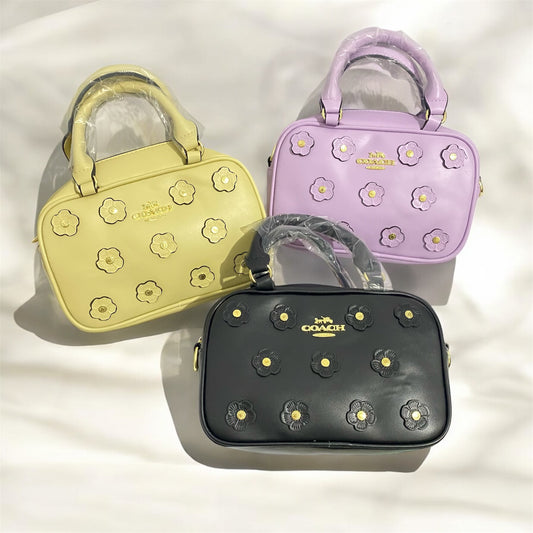 Crossbody tipo Coach, floral
