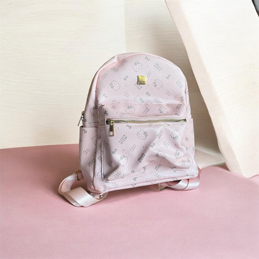 Mochila rosa, estampado de Hello Kitty
