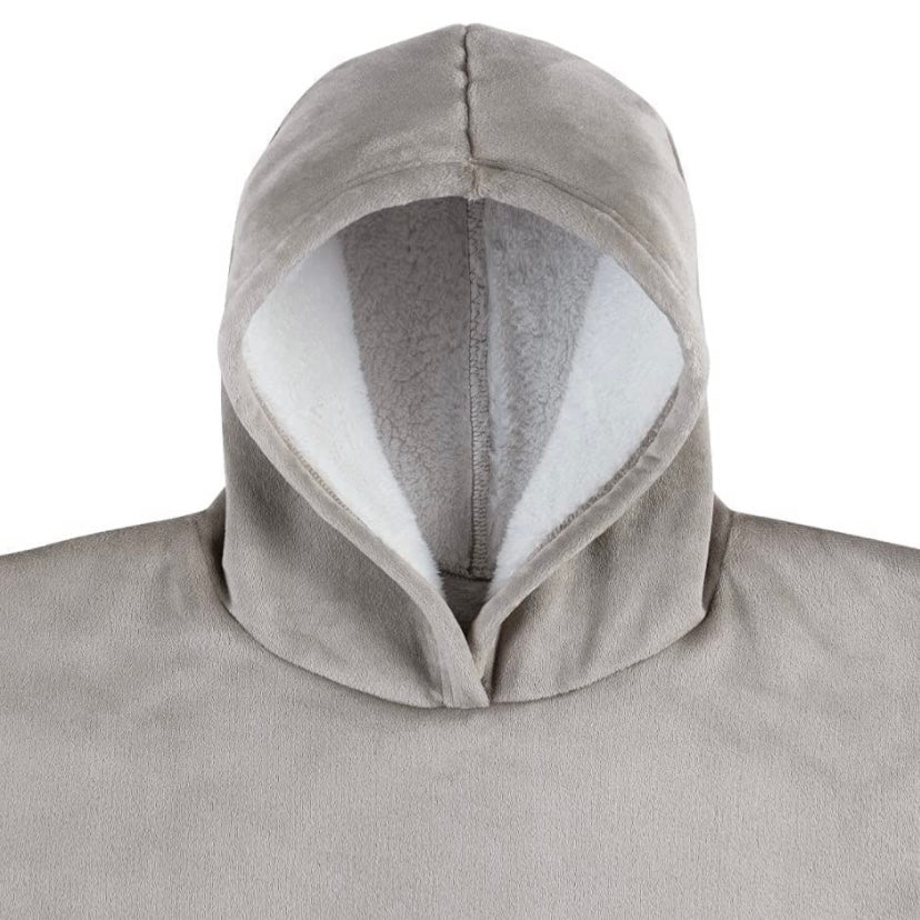 Sudadera polar gigante gris